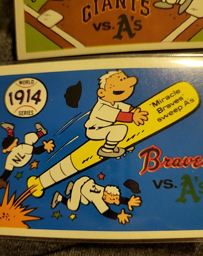 1970 Fleer World Series #11 1914 Braves vs. A's — front