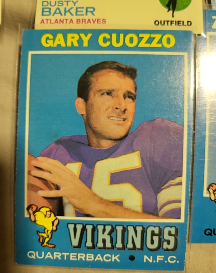 1971 Topps #18 Gary Cuozzo — front