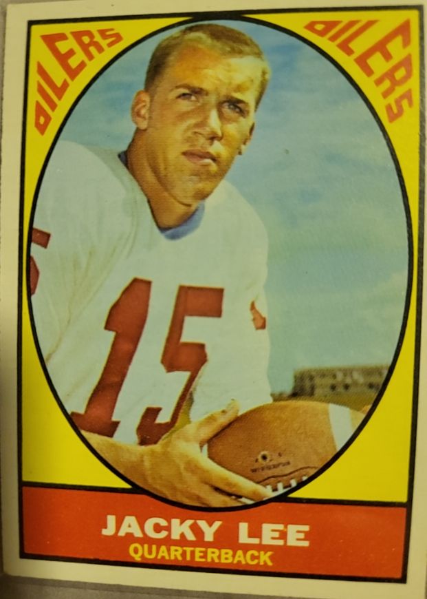 1967 Topps #46 Jacky Lee Houston Oilers — front