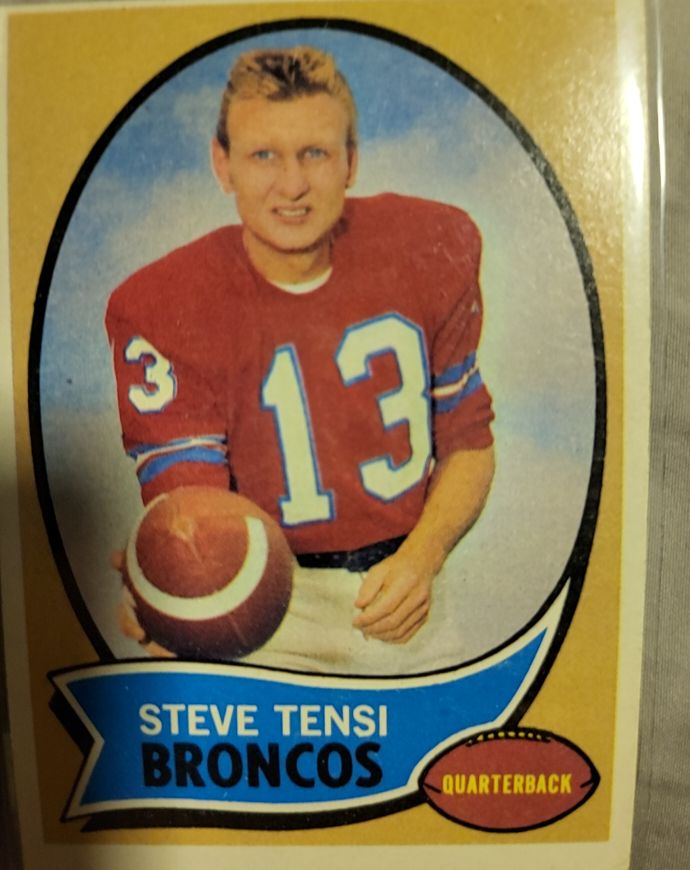 1970 Topps #39 Steve Tensi Denver Broncos — front