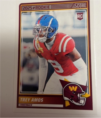 2025 Panini Score #92 Trey Amos — front