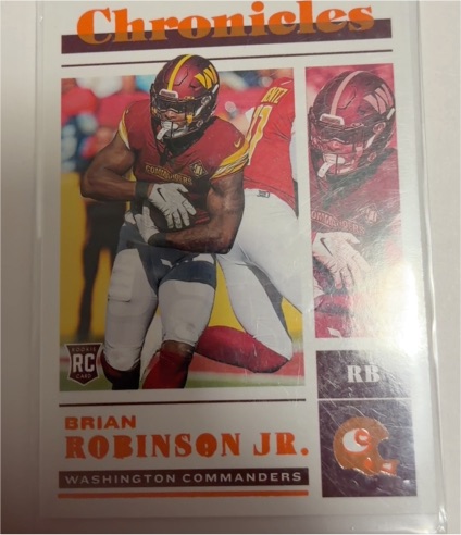 2022 Panini Chronicles #37 Brian Robinson Jr. — front