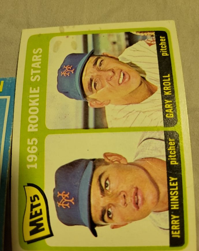 1965 Topps Mets 1965 Rookie Stars #Gary Kroll Jerry Hinsley — front
