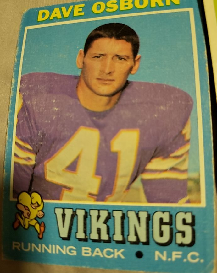1971 Topps #225 Dave Osborn — front