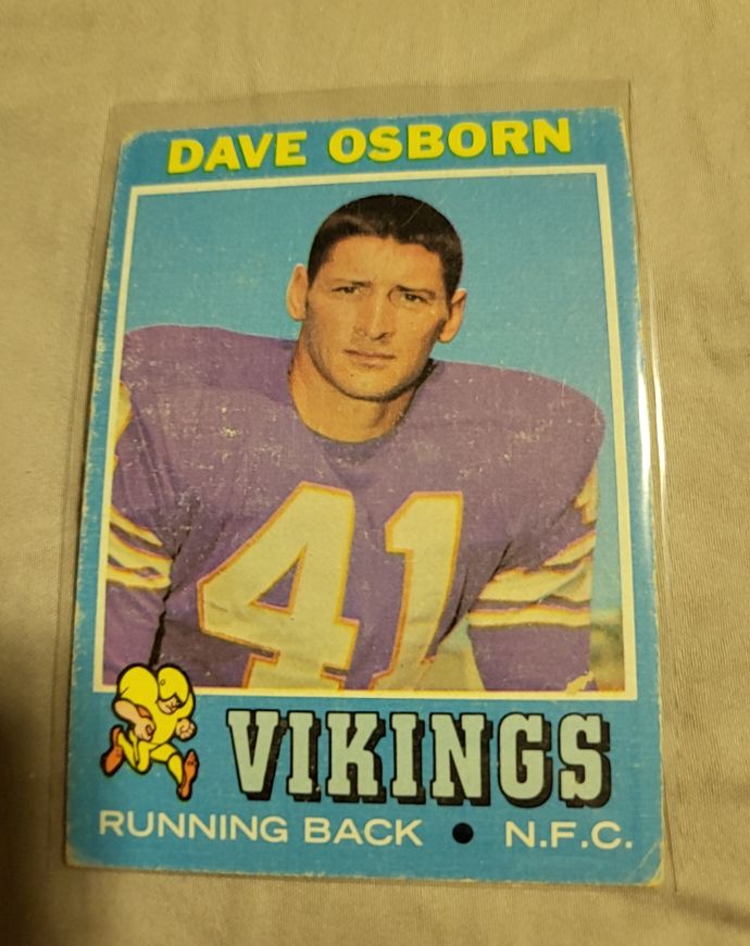 1971 Topps #225 Dave Osborn — front