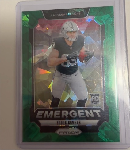 2024 Panini Prizm - Emergent #8 Brock Bowers — front