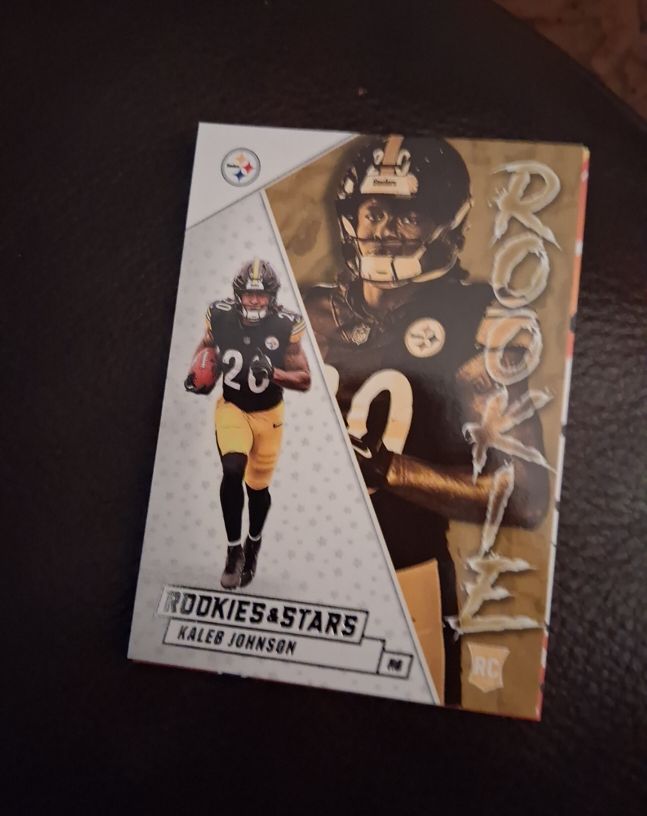 2025 Panini Rookies & Stars Rookie Exclusive #13 Kaleb Johnson — front