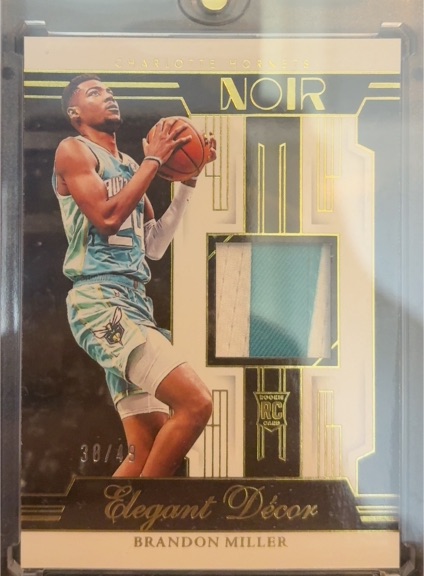 2023-24 Panini Noir Elegant Décor #EDR-BMI Brandon Miller — front