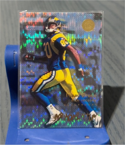 1996 Fleer Ultra Mr. Momentum #2 Isaac Bruce — front