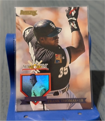 1995 Donruss National Packtime #1 Frank Thomas — front