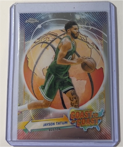 2023-24 Topps Chrome #CC-17 Jayson Tatum Coast to Coast — front