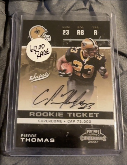 2007 Playoff Contenders Rookie Ticket #23 Pierre Thomas — front