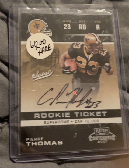 2007 Playoff Contenders Rookie Ticket Pierre Thomas — front