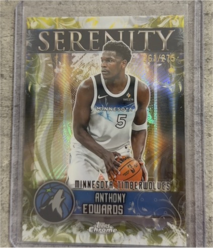 2025-26 Topps Chrome Basketball #SY-4 Anthony Edwards Serenity — front