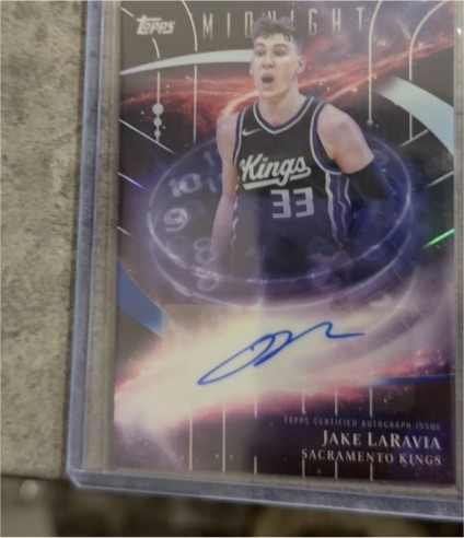 2025-26 Topps Midnight Stroke Of Midnight Jake LaRavia — front