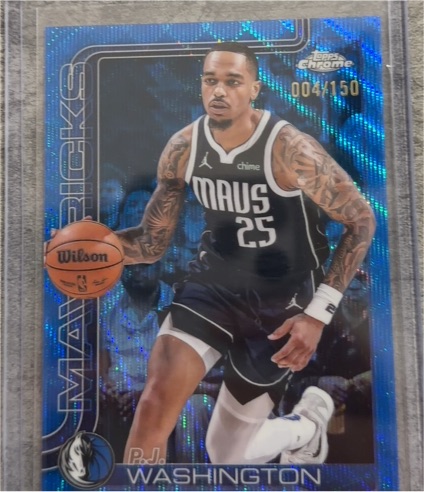 2025-26 Topps Chrome #19 P.J. Washington — front