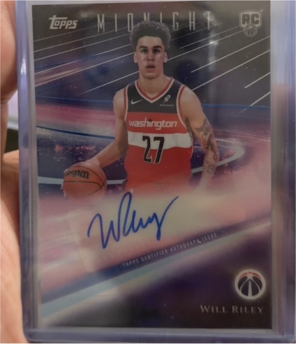 2025 Topps Midnight #RC Will Riley — front