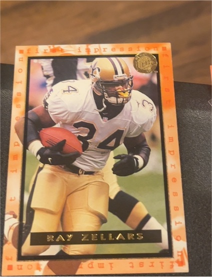 1996 Fleer Ultra #188 Ray Zellars — front