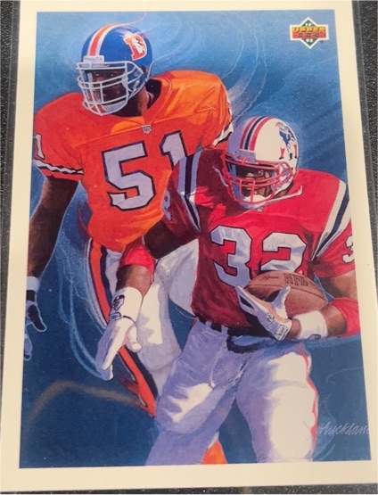 1992 Upper Deck #30 All-Rookie Team Checklist Mike Croel / Leonard Russell — front