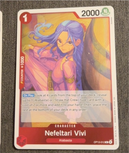 One Piece TCG OP13-012 Nefeltari Vivi — front