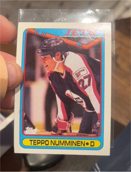 1990-91 Topps #385 Teppo Numminen — front