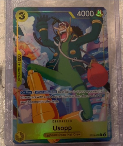 One Piece Card Game ST29-002 Usopp Egghead Starter Deck — front