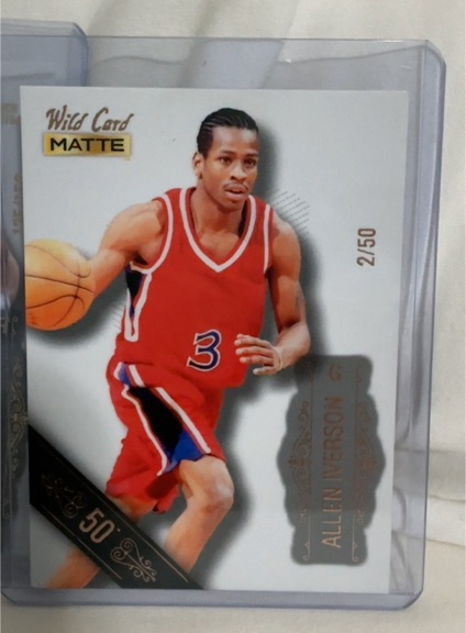 2022 Wild Card Matte #MB-4 Allen Iverson — front