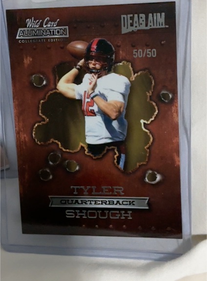 2021 Wild Card Alumination Draft Dead Aim #ANDA-24 Tyler Shough Louisville — front