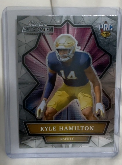 2021 Wild Card Alumination NIL #ANBC-53 Kyle Hamilton — front