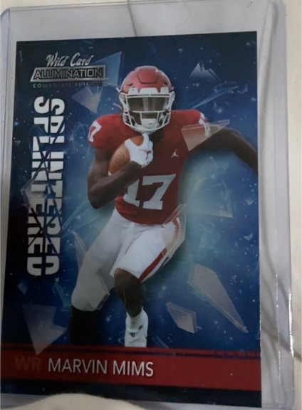 2021 Wild Card Alumination #ANSP-24 Marvin Mims — front