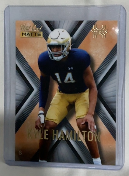 2022 Wild Card Matte X-Plode #MXP-35 Kyle Hamilton — front