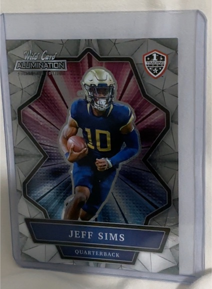 2021 Wild Card Alumination #ANBC-37 Jeff Sims — front