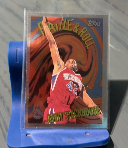 1995-96 Topps Rattle & Roll #R9 Jerry Stackhouse — front