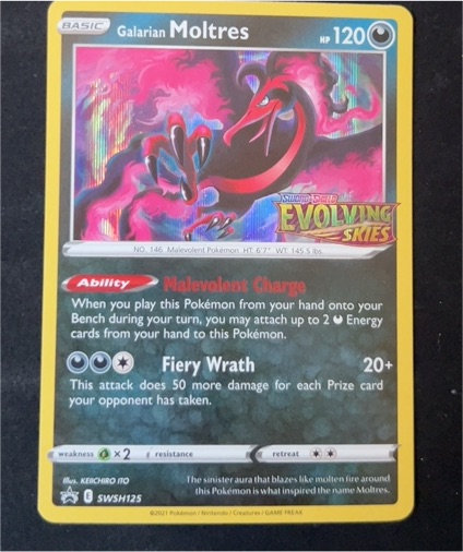 2021 Pokémon SWSH125 Galarian Moltres — front