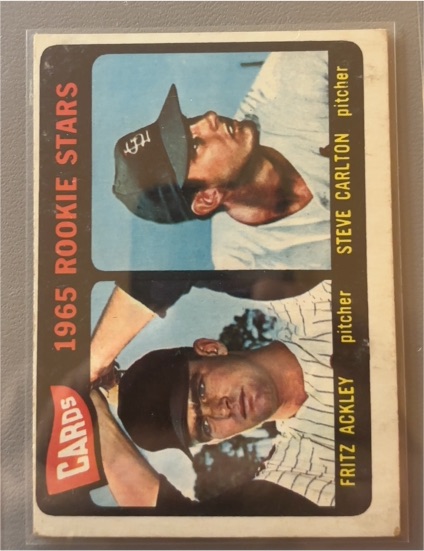 1965 Topps #477 Steve Carlton Fritz Ackley — front