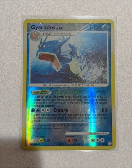 2007 Pokémon Mysterious Treasures #26 Gyarados Lv.49 Reverse Holo — front