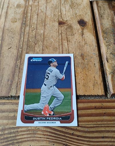 2012 Bowman Chrome #217 Dustin Pedroia — front