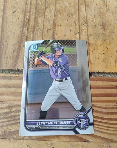 2022 Bowman Chrome Draft #BDC-155 Benny Montgomery — front