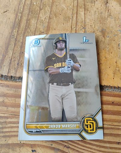2022 Bowman Draft Chrome #BDC-73 Jakob Marsee — front