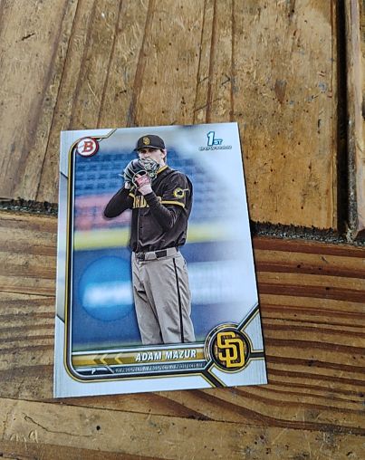 2022 Bowman Draft #BD-4 Adam Mazur — front
