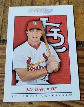 2001 Donruss Studio #24 J.D. Drew — front