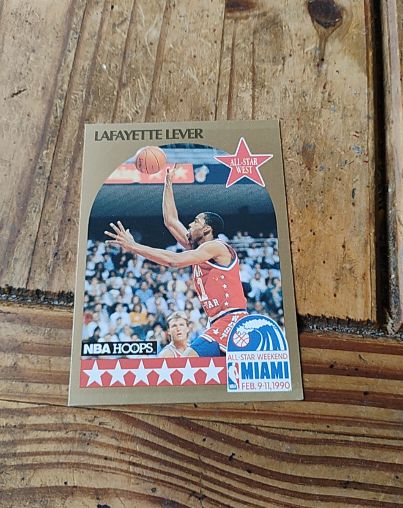 1990-91 NBA Hoops #20 Lafayette Lever — front
