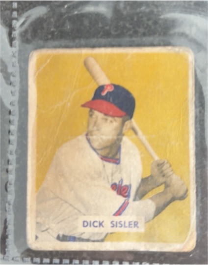 1949 Bowman #205 Dick Sisler — front