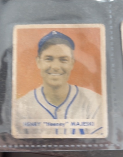 1949 Bowman #127 Henry "Heeney" Majeski — front