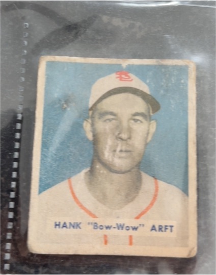 1949 Bowman #139 Hank Arft — front
