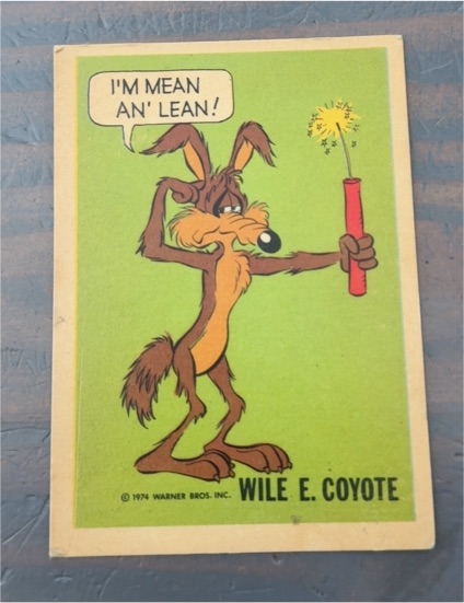 1974 National Periodical Wonder Bread Warner Bros. Wile E. Coyote — front