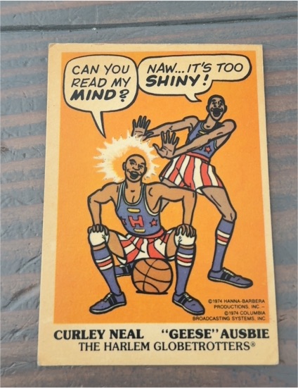 1974 Wonder Bread #4 Curley Neal/Geese Ausbie Harlem Globetrotters — front