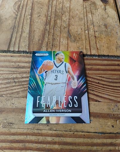 2024 Panini Prizm Draft Picks #17 Allen Iverson Fearless Silver Prizm — front