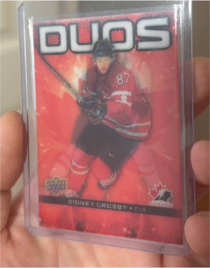 2025-26 Upper Deck Tim Hortons Team Canada Duos #CO-3 Sidney Crosby / Nathan MacKinnon — front