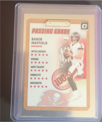 2024 Panini Donruss Optic #10 Baker Mayfield Passing Grade — front